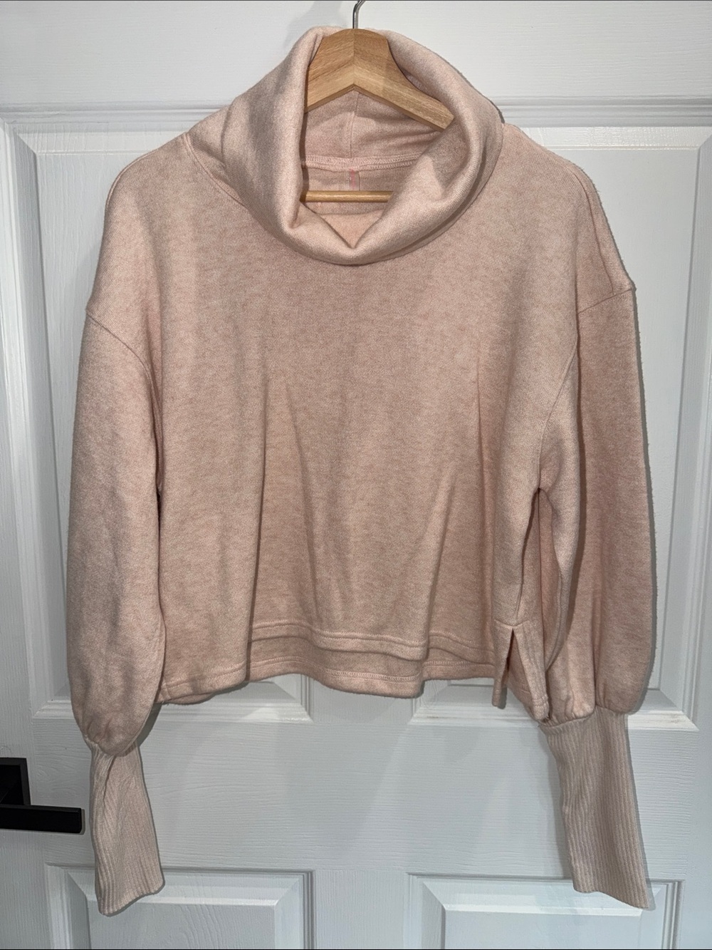 FP Movement by Free People Dusty Blush Cowl Neck Sweater